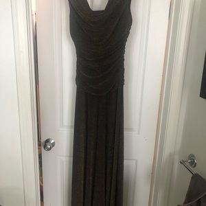Formal gold metallic dress